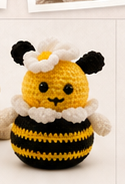 Bee crochet toy